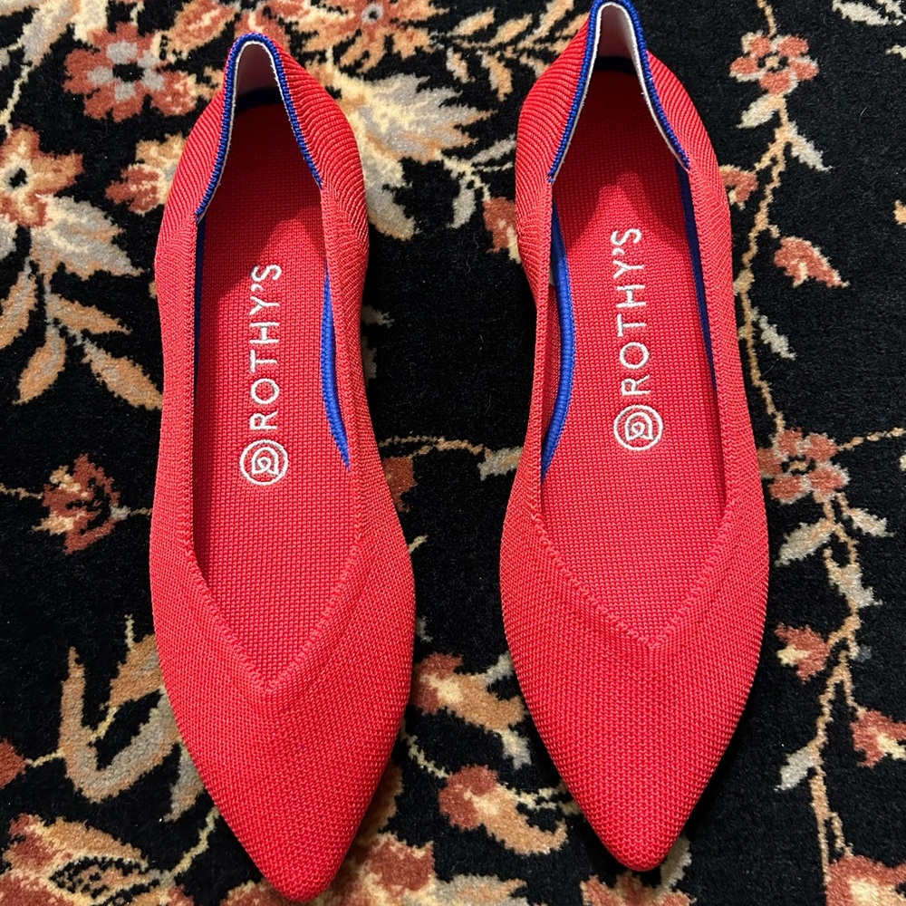 Rothy’s Red Ballet Flats Size 9